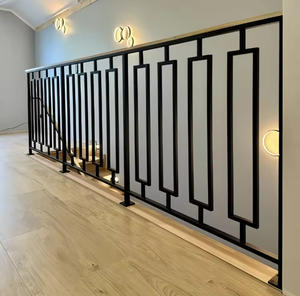 Rampe d'escalier moderne en verre noir, garde-corps décoratif pour balcon intérieur, résistant à la rouille et à l'eau, pour la sécurité domestique - Product Image 2