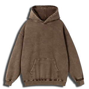 High Quality Men's Pullover Acid Wash Hoodie Unisex Custom Cotton Sweatshirt Embroidered Logo Design Vintage men's hoodies - Product Image 1