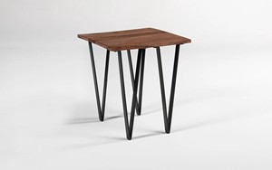 Table basse en fer avec plateau en bois de qualité supérieure pour salon, prix de gros - Product Image 3
