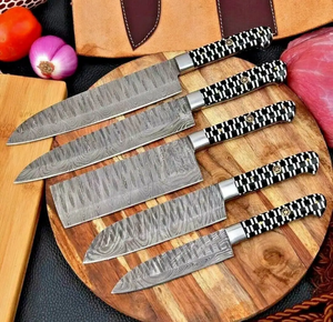 Kitchen <b>Knife</b> <b>Set</b> Stainless Steel Professional Chef <b>Knife</b> <b>Set</b> with <b>Sharp</b> Blade and Sheet Handle - Product Image 2
