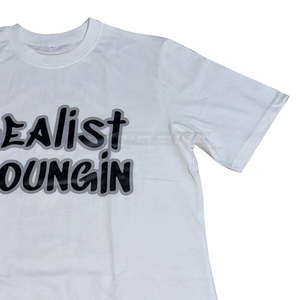 Camiseta Blanca de Marca Privada con Logotipo Serigrafiado, Ligera, Transpirable, Informal, Personalizada OEM, para Uso Diario, Básica, de Algodón, al por Mayor - Product Image 4