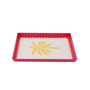Plateau de service élégant en MDF imprimé 18 pouces, idéal pour servir des boissons et des collations, plateaux décoratifs - Product Image 4