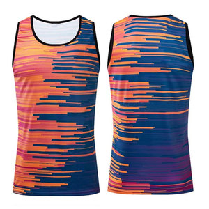 Best Selling Knitted Cotton Tank Top Men's Gym Training Oversized Fitness Ribbed <b>Compression</b> <b>Vest</b> Custom Logo Sporty Hip Hop - Product Image 1