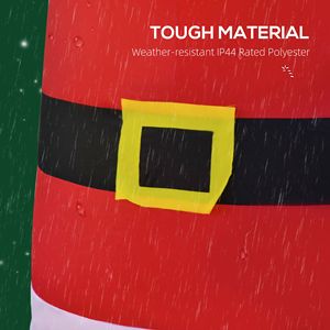 Babbo Natale Gonfiabile con 8 Luci LED e Bastoncino di Zucchero, Decorazione da Giardino per Esterni, Tema Natalizio - Product Image 5