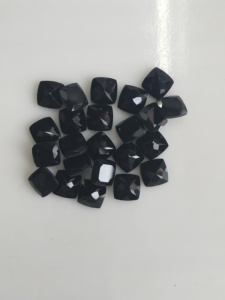 Ónix Negro Natural de 7MM, Corte Cojín, Gemas Sueltas de la Mejor Calidad para Joyería - Product Image 2