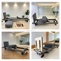 Machine de Pilates Lanri professionnelle et commerciale, lit de réforme ajustable, construction en aluminium durable, capacité de 150 kg pour le yoga