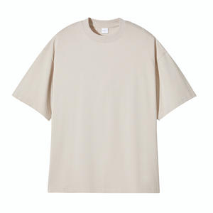 เสื้อยืดโอเวอร์ไซส์ทรงบ็อกซี่ คอตตอนหนาน้ำหนักมาก 100% แบบสั่งทำพิเศษ ไซส์ใหญ่พิเศษสำหรับผู้ชาย ไหล่ตก - Product Image 6