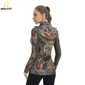 Sudadera con Capucha de Camuflaje UPF 50+ para Mujer con Protección para el Cuello, Transpirable, de Alto Rendimiento, Manga Larga, para Pesca - Product Image 3
