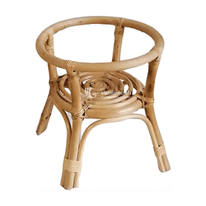 Taburete y Soporte para Plantas de Mimbre Natural con Almacenamiento (Venta al por Mayor) - Product Image 1