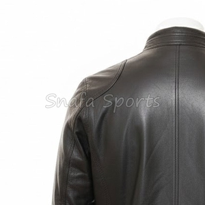 Veste en cuir véritable pour l'hiver, imperméable, coupe-vent, veste bomber vintage de haute qualité, personnalisée pour hommes - Product Image 6