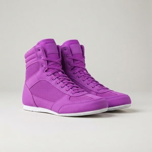 Chaussures de boxe montantes en cuir légères pour hommes et femmes, respirantes, souples, antidérapantes, avec semelle adhérente toutes saisons, pour la gym - Product Image 1