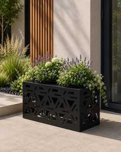 Jardinière Moderne Écologique en Aluminium pour la Maison et le Jardin avec Housse de Protection Extérieure - Product Image 5