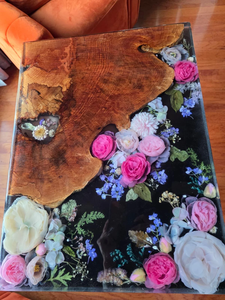 Mesa de Comedor Rectangular de Madera de Acacia con Resina Epoxi - Regalo de Lujo para Diwali, Ecológico y Duradero - Product Image 3