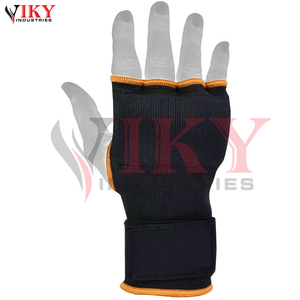 ถุงมือชกมวยแบบมีแผ่นรองในตัวพร้อมสายรัดข้อมือแบบยืดหยุ่น  สำหรับ MMA ป้องกันมือ สำหรับฝึกซ้อมกับกระสอบทราย  พร้อมโลโก้สั่งทำได้ - Product Image 5