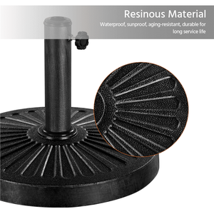 Base para Sombrilla de Patio de Hierro Resistente de 30 lb, Cuadrada de 18 Pulgadas, Negra, para Muebles de Exterior, Pesca y Uso en la Lluvia - Product Image 3