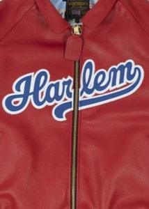 FLY GEENIUS X VANSON | BOMBER <b>JACKET</b> | HARLEM-RED | Windproof Eco-Friendly <b>Heated</b> Leather Streetwear - Product Image 2