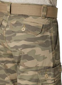 Shorts cargo camouflage pour homme, taille mi-haute avec poches, vêtements décontractés d'été, tissu respirant tissé - Product Image 4