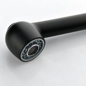 Rubinetto da Cucina Monocomando con Doccetta Estraibile in Acciaio Inox Nero Opaco - Product Image 4