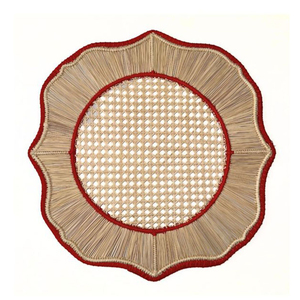 Sets de table en raphia tressé à la main, en palmier Iraca naturel, motif étoile à 8 branches, luxe, style bohème, géométrique, en osier, pour table de mariage - Product Image 6