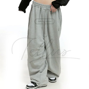 Pantalones de chándal anchos casuales para mujer 2026 con logo personalizado, pantalones acampanados formales para mujer, servicio OEM personalizado - Product Image 4