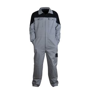 Combinaison de travail en coton pour homme avec bordure orange et design multi-poches, haute visibilité, multi-poches pour usage industriel - Product Image 3