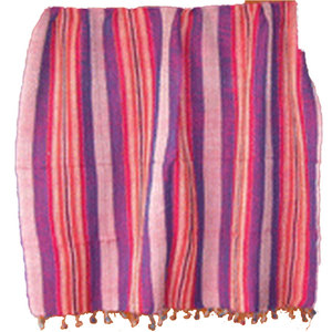 Elegante Bufanda Tejida a Mano con Diseño de Rayas, Suave, de Algodón, Ligera, Hecha a Mano por Artesanos Tradicionales, Unisex, para Invierno y Verano - Product Image 4