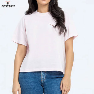 เสื้อยืดผู้หญิงลำลองผ้าฝ้ายแขนสั้น - Product Image 1