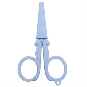 Ciseaux à sourcils pliables pour droitiers, lame courbée, pointe acérée, manche en plastique, coupe-papier portable, couleurs pastel - Product Image 6