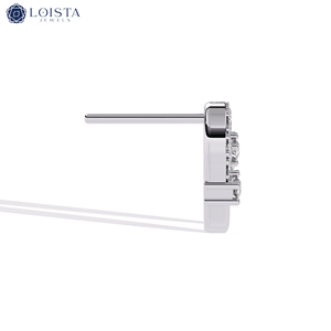 Lab Grown Diamond Round Brilient Cut <b>Earring</b> With IGI Certified For Women's Luxury Jewelry With Lab Created Diamonds - Product Image 2