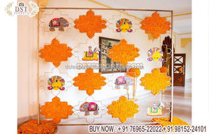 Décoration de scène pour baby shower de style sud-indien, décoration de scène de mariage pakistanais, toile de fond laser, décoration de mariage arabe, toile de fond découpée au laser, Royaume-Uni - Product Image 6