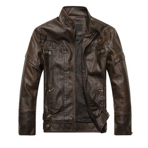Chaqueta Casual de Invierno para Hombre, Diseño Moderno, Precio Razonable, de Cuero y Lona, con Cierre, Resistente al Viento, Transpirable, Calidad Premium - Product Image 1