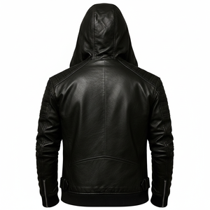 Latest Design Unisex Sheep Skin <b>Leather</b> Denim Lightweight <b>Winter</b> <b>Jacket</b> Eco-Friendly Waterproof Customizable Letter Pattern - Product Image 2