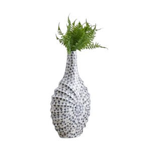 Elegant Mother of Pearl Mosaic Decorative <b>Table</b> Vase Handmade Shell Craft for Hotel Lobby Wedding and Home Display - Product Image 4