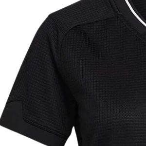 Maillot de rugby noir en tricot pour femme, manches courtes, uniforme d'équipe, tenue de sport, vêtements d'entraînement, vêtements de jeu en plein air - Product Image 4