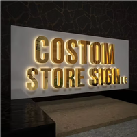 Enseigne LED publicitaire personnalisée pour restaurant, magasin, entreprise, design coloré, enseigne murale 3D avec logo LED