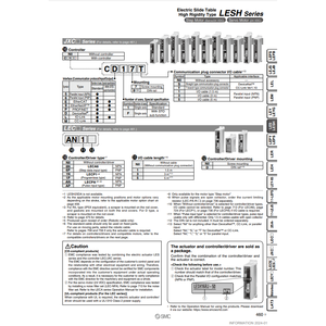 LESH25RK-150-S51N1D โต๊ะสไลด์ไฟฟ้านิวเมติก SMC - Product Image 1