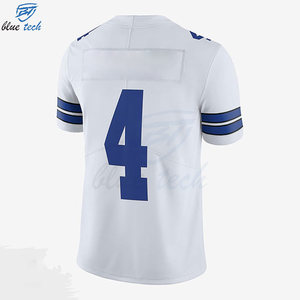 Custom Breathable Short Sleeve American Football Jersey with Custom Team Name Number Logo Printing Sublimated 100% Polyester - Product Image 4