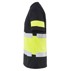 Men Safety Hi Vis Working T-Shirts Short Sleeve Reflective Tape Construction Workwear Safety Clothing T-Shirts - Product Image 6
