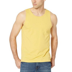 95% Cotton Fitness Men Tank Top Custom Sleeveless Shirt Running Muscle Workout Bodybuilding <b>Stringer</b> Sport <b>Vest</b> Mens Tank Top - Product Image 5