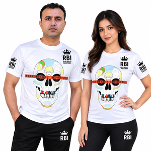 เสื้อยืดคอกลมแขนสั้นทรงหลวมสไตล์สปอร์ตสำหรับผู้ชาย น้ำหนัก 220 กรัม ผลิตจากเส้นด้ายเจอร์ซีย์ย้อมสีดิจิทัล พิมพ์ลาย  ผ้าโพลีเอสเตอร์ 100% เป็นมิตรต่อสิ่งแวดล้อม - Product Image 2
