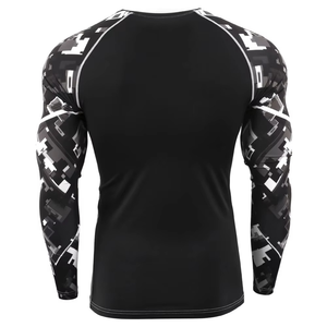 Camiseta de Compresión de Alta Calidad para Hombre, de Secado Rápido, Manga Larga, para Natación, con Estampado Sublimado en los Brazos, para BJJ - Product Image 2