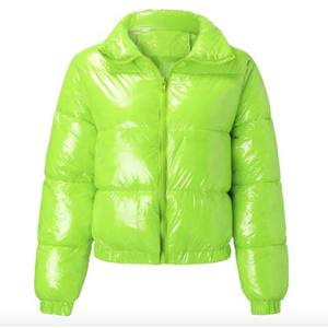 Nouvelle veste d'hiver automne à manches longues, col à capuche, imperméable, réversible, respirante, rembourrée en coton, vestes personnalisées pour femmes - Product Image 4