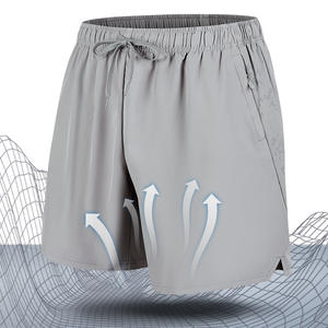 กางเกงขาสั้นผู้ชาย OEM แห้งเร็ว ทรงหลวม ห้าส่วน ผ้าไหมน้ำแข็งบางเบา สไตล์สปอร์ต แคชชวล อเนกประสงค์ ยืดหยุ่นสูง - Product Image 6