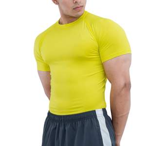 Camiseta de Compresión de Manga Corta para Hombre, Personalizada, al por Mayor, de Secado Rápido, Transpirable, para Gimnasio, Entrenamiento, Running, Fitness, Deportes - Product Image 3