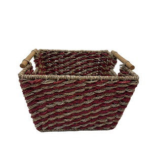 Luxury <b>Square</b> Seagrass Storage <b>Basket</b>-Eco-Friendly Multi-Purpose High Precision Lightweight Vietnam Made DKS11 Model - Product Image 1