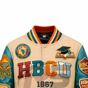 HBCU Letterman <b>Jacket</b> for Alumni – <b>Vintage</b> <b>Varsity</b> <b>Jacket</b> with Premium Finishing - Product Image 2