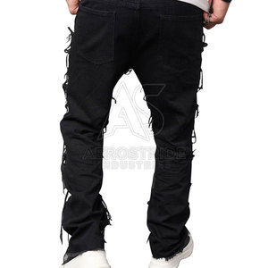 Pantalones Casuales de Corte Ajustado y Elegante, de Lona con Elasticidad Media, 100% Algodón Ecológico, de Secado Rápido, Ligeros, para Uso Diario y Urbano - Product Image 2