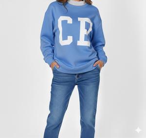 Sweat-shirt à col montant surdimensionné pour femme de qualité supérieure, polyester/coton, doux, confortable, respirant, léger, logo personnalisé - Product Image 1