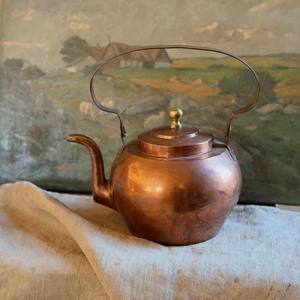 Tetera de Cobre Hecha a Mano, Tetera de Cobre Vintage para Hervir Agua, Té, Café, Diseño Tradicional para Estufa de Cocina - Product Image 3