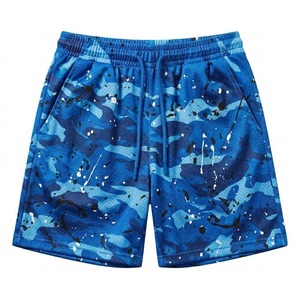 Men <b>Athletic</b> Mesh Shorts Paint Print Basketball Gym Workout Casual Shorts - Product Image 1